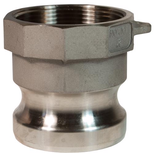 125-A-SS Dixon® Boss-Lock™ Cam & Groove Type A Adapter x Female NPT 125-A-SS Stainless Steel Type A Adapter x Female NPT
